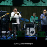 Julito Alvarado, Francisco Alcalá and Eliut Cintrón at the Puerto Rico Heineken Jazzfest 2015