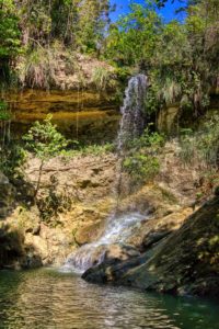 Guamá River Upper Falls in San Sebastíán, Puerto Rico