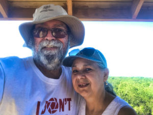 Orlando Mergal and Zoraida Molina at the Cabo Rojo National Wildlife Refuge