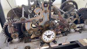 Antique french tower clock.
